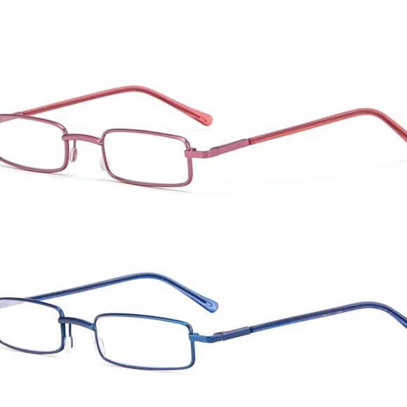 REAVEE 2 Pack Slim Pen Reading Glasses for Men Women, Small Pocket Size Tube - Picture 3 of 6